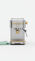 Cafetera espresso dorada Accent